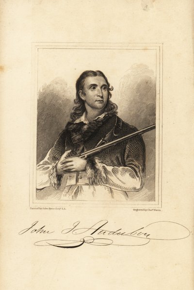 John James Audubon, amerykański ornitolog, przyrodnik i malarz autorstwa Unbekannt