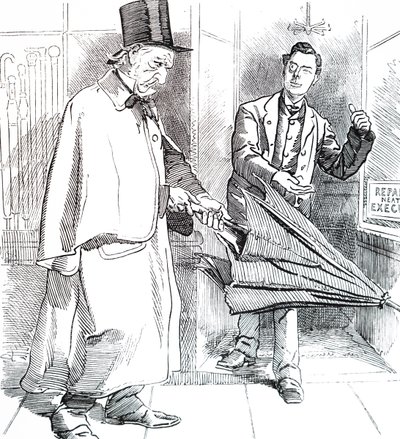 Joseph Chamberlain i William Ewart Gladstone. autorstwa Unbekannt