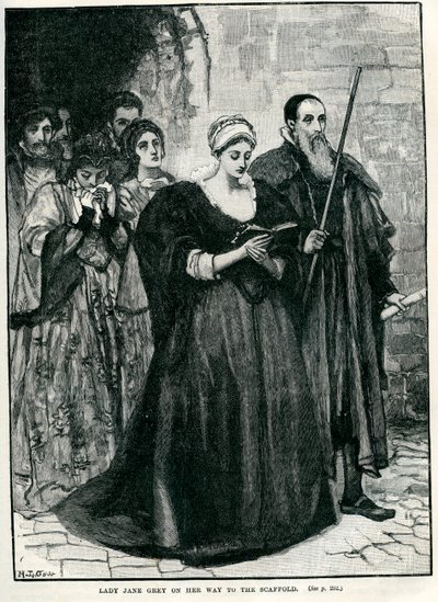 Lady Jane Grey w drodze na egzekucję autorstwa Unbekannter Künstler