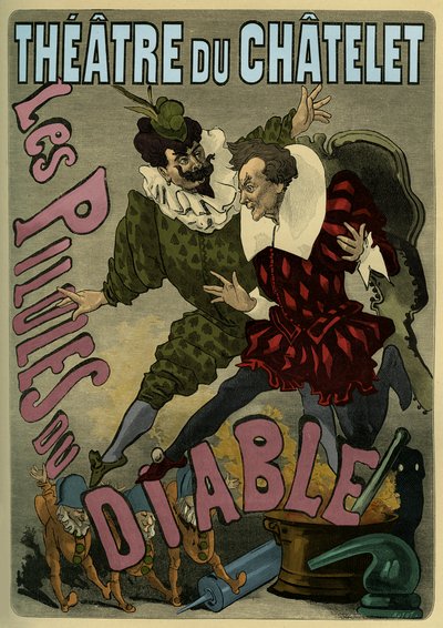 Les Pilules du Diable - plakat reklamujący zauroczenie autorstwa Unbekannter Künstler
