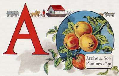Litera A: Arka Noego, Apy Apple. Grawerowanie w „ABC L