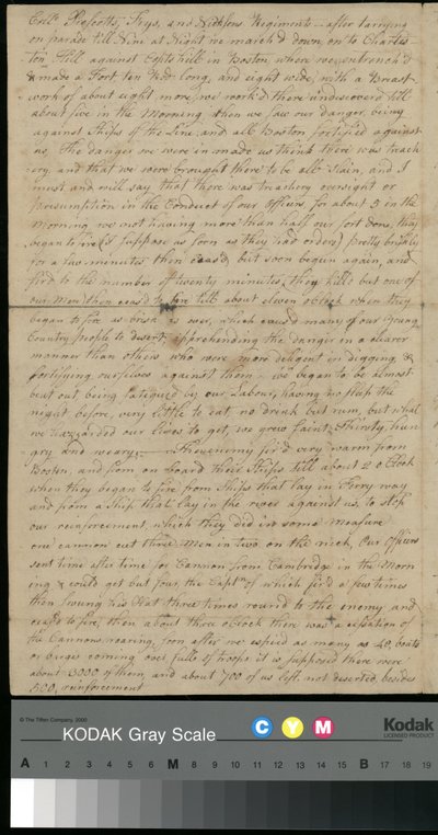 List od Petera Browna do Sarah Brown, 25 czerwca 1775 (papier) autorstwa Unbekannter Künstler