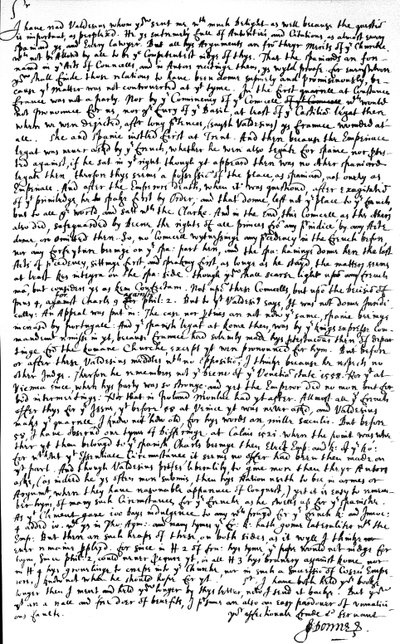 List napisany przez Johna Donne do sir Roberta Cottona, w którym odesłano z krytyką kopię traktatu „De Dignitate regum regnorumque Hispaniae” Jakuba Valdesiusa (Diego de Valdesa) o pierwszeństwie Hiszpanii nad innymi narodami autorstwa Unbekannt