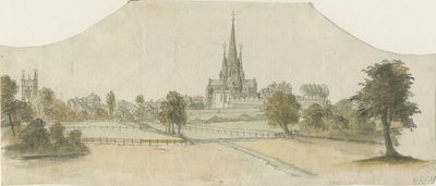 Katedra w Lichfield – widok na wschód autorstwa Unbekannt