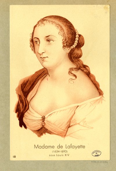 Madame de Lafayette autorstwa Unbekannter Künstler
