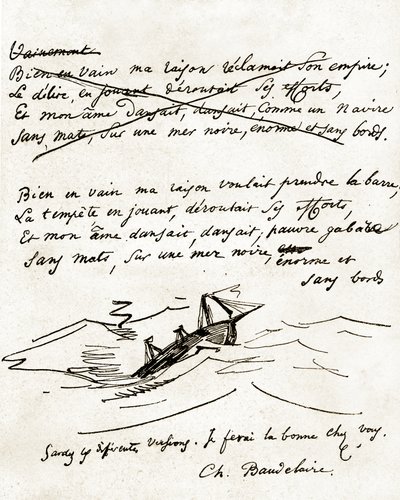 Rękopis Charlesa Baudelaire