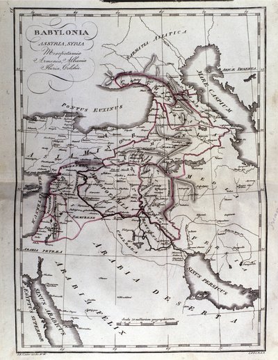 Mapa Mezopotamii autorstwa Unbekannter Künstler