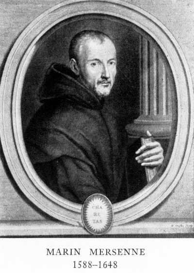 Marin Mersenne, francuski matematyk i naukowiec, początek XVII wieku autorstwa Unbekannt