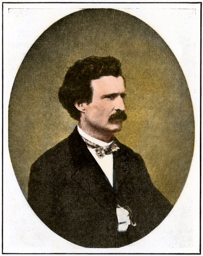 Mark Twain (1835-1910) jako reporter w Virginia City w stanie Nevada: Territorial Enterprise autorstwa Unbekannter Künstler