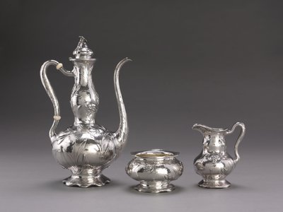 Hammered Coffee Service: Dzbanek do kawy, ok. 1900-1910 autorstwa Unbekannt