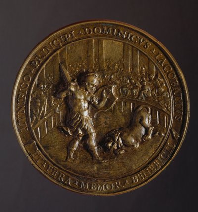 Medal upamiętniający zarazę, jaka ogarnęła Rzym w latach 1656-1657 autorstwa William M. Timlin
