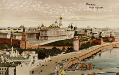 Widok na Moskwę z Kremla, Rosja autorstwa Unbekannter Künstler