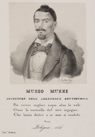 Muzio Muzzi, włoski baloniarz autorstwa Unbekannt