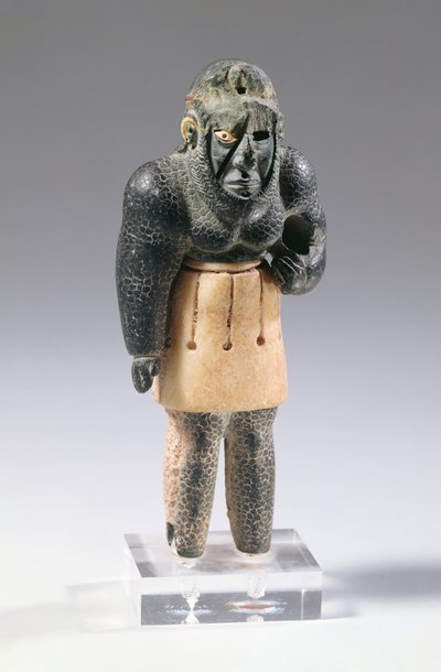 Mitologiczny geniusz gór, ok. 2200 pne (wapień i chloryt, diadem z żelaza meteorytowego) autorstwa Unbekannt