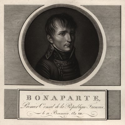 Napoleon Bonaparte, Pierwszy Konsul Republiki Francuskiej, An VIII autorstwa Unbekannt