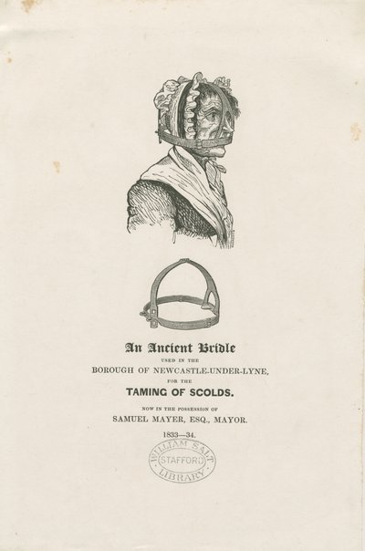Newcastle-under-Lyme — Uzda Scolda: drzeworyt, oraz [ok. 1833-4] autorstwa Unbekannt