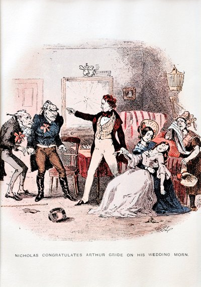 Nicholas Nickleby autorstwa C. Dickensa - ilustracja autorstwa Unbekannt