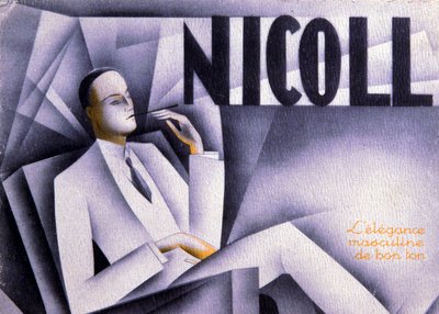 Nicoll, męska elegancja w dobrym guście, ok. 1930 r. (druk) autorstwa Unbekannter Künstler