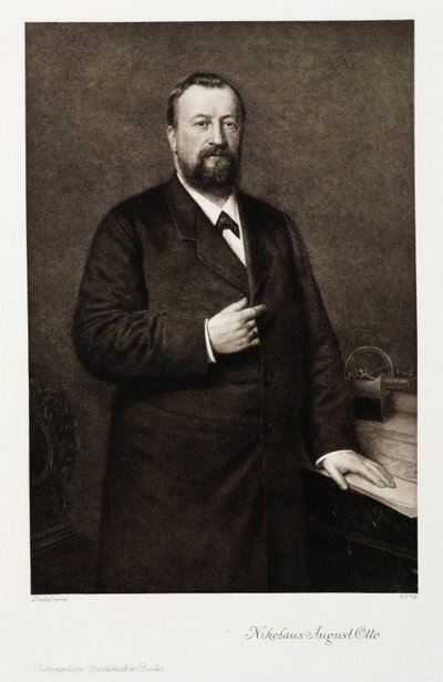 Nikolaus August Otto, niemiecki inżynier, ok. 1870 autorstwa Unbekannt