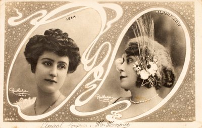 Stara pocztówka/Leka/Mariette Sully (1874-1940)/Aktorka autorstwa William M. Timlin