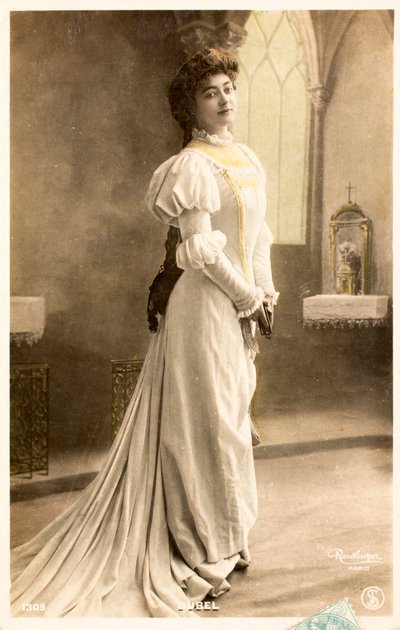 Stara pocztówka/Yvonne Dubel (1881-1958)/Aktorka autorstwa William M. Timlin