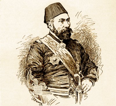 Osman Pasha (Obrońca Plevny) autorstwa Unbekannter Künstler