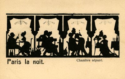 Paryż nocą ("Paris la nuit"), ok. 1900 r. autorstwa Unbekannter Künstler