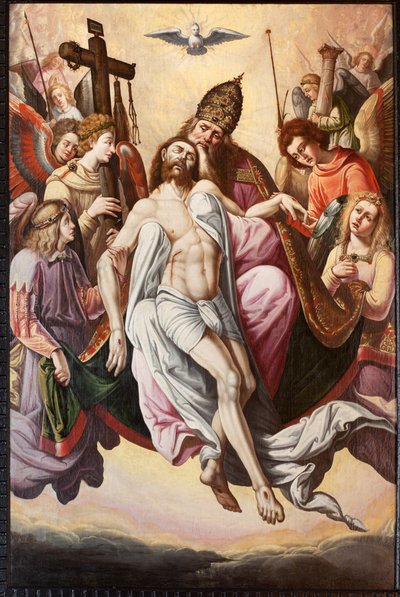 Kościół parafialny (kościół parafialny Sint-Dionysius van Lede). Wnętrze. Chór. Obraz. Założenie. autorstwa Unbekannter Künstler