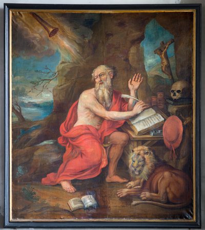Kościół parafialny (Parochiekerk Sint-Denijs). Wnętrze. Obraz. autorstwa Unbekannter Künstler