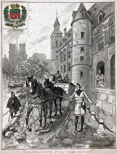 Filipa Augusta. Filip II z Francji. autorstwa Nicolas Liez