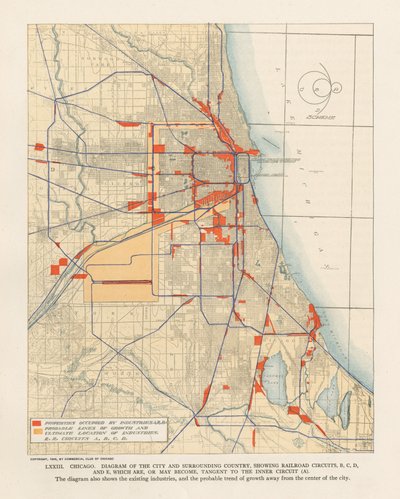 Tabliczka LXXIII z planu Chicago autorstwa Unbekannt