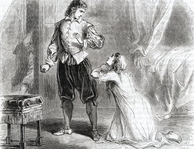 Romans z trucizną: markiza de Brinvilliers ponownie spotkała się ze swoim kochankiem, nauczycielem Briancourtem autorstwa Unbekannter Künstler