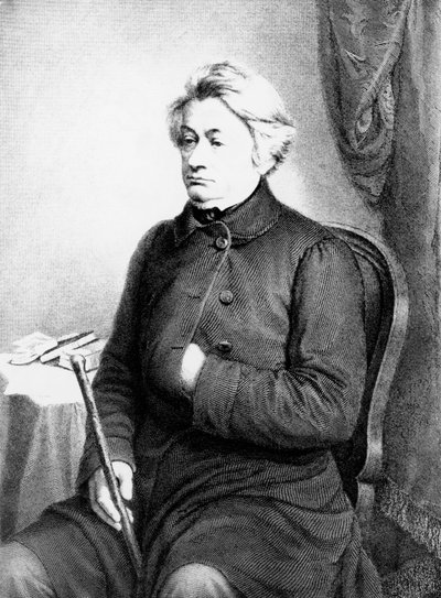 Portret Adama Bernarda Mickiewicza (1798-1855), polskiego poety, dramaturga, eseisty i działacza politycznego, rycina za fotografią Vezenberg & Co autorstwa William M. Timlin