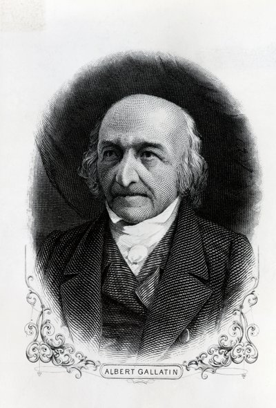 Portret Alberta Gallatina (1761-1849) (grafika) autorstwa Unbekannt