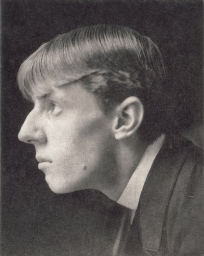 Portret Aubrey Beardsley (1872-98) autorstwa Fredericka Evansa (1853-1943) (zdjęcie w sepii) autorstwa Unbekannt
