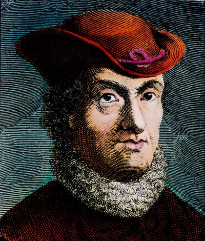 Portret Barucha Spinozy, holenderskiego filozofa (grafika) autorstwa Unbekannter Künstler