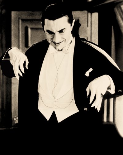 Portret Beli Lugosi, ok. 1930 (zdjęcie w sepii) autorstwa Unbekannt