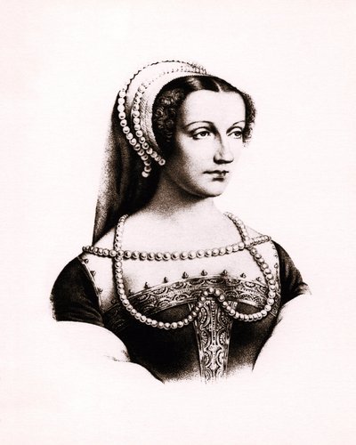 Portret Claude de France (1490-1524) królowej Francji, rycina, sd. autorstwa Unbekannter Künstler