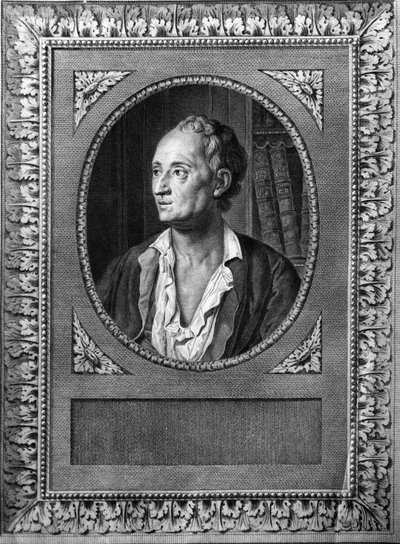Portret Denisa Diderota - rycina z XIX wieku autorstwa William M. Timlin