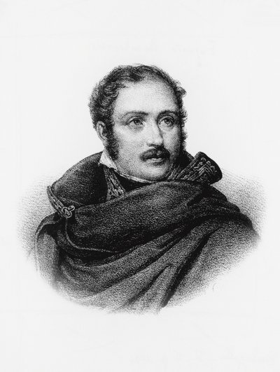 Portret Eugeniusza de Beauharnais (1781-1824), francuskiego żołnierza, księcia Pierwszego Cesarstwa i wicekróla Włoch od 1805 do 1814, grawerowanie autorstwa William M. Timlin