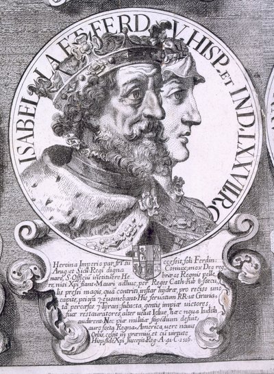 Portret Izabeli I i Ferdynanda V z Kastylii (lito) autorstwa Unbekannt