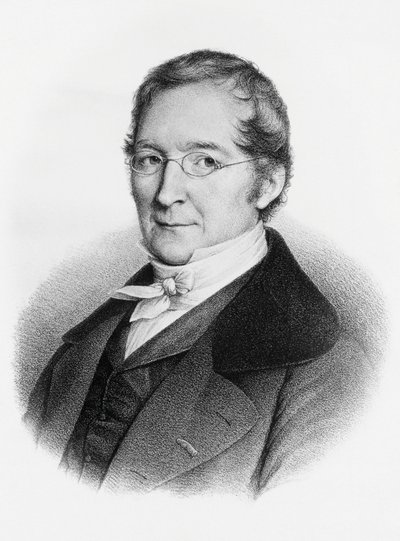 Portret Josepha-Louisa Gay-Lussaca (1778-1850), francuskiego chemika i fizyka, grawerowanie autorstwa William M. Timlin
