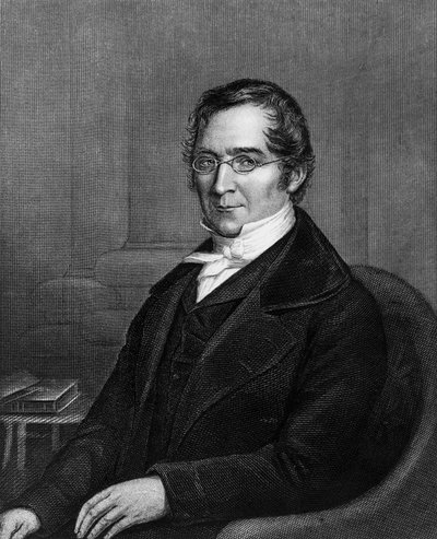 Portret Josepha Louisa Gay-Lussaca (1778-1850), francuskiego chemika i fizyka, grawer autorstwa William M. Timlin