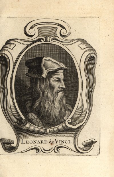 Portret Leonarda da Vinci, włoskiego artysty renesansowego. autorstwa Unbekannter Künstler