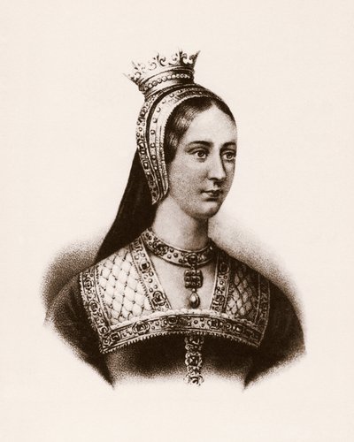 Portret Marii Iere z Anglii (lub Marii Tudor) (1497-1534) królowej Francji, rycina, sd. autorstwa Unbekannter Künstler