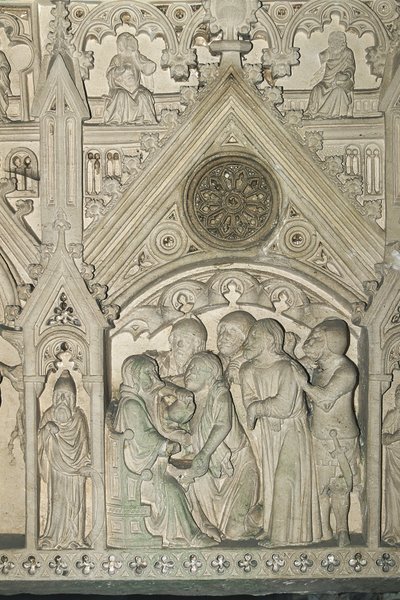 Portugalia – Alcobaça. Grób Ines de Castro w klasztorze Santa Maria autorstwa Benjamin Baud