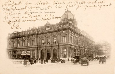 Pocztówka/Sąd Gospodarczy/Paryż/Sekwana/Ile de France/Francja autorstwa William M. Timlin