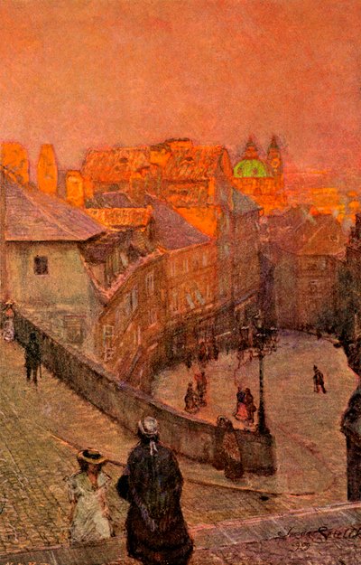 Praga: ulica Nerudy autorstwa Unbekannter Künstler