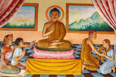 Klasztor Preah Prom RathŻycie BuddyBuddy i jego syna Rahula, Siem Reap, Kambodża autorstwa Unbekannt
