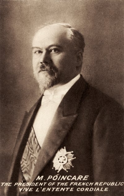 Raymond Poincaré - portret autorstwa Unbekannter Künstler